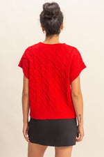 Cable-Knit Vest