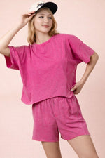 Dual Texture Shorts Set