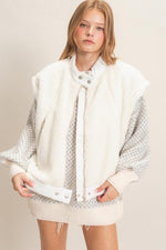 Stand Collar Sherpa Vest