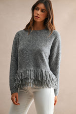 Fringe Trimmed Sweater