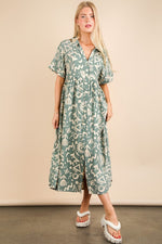 Abstract Midi Dress
