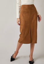 Suede Maxi Skirt