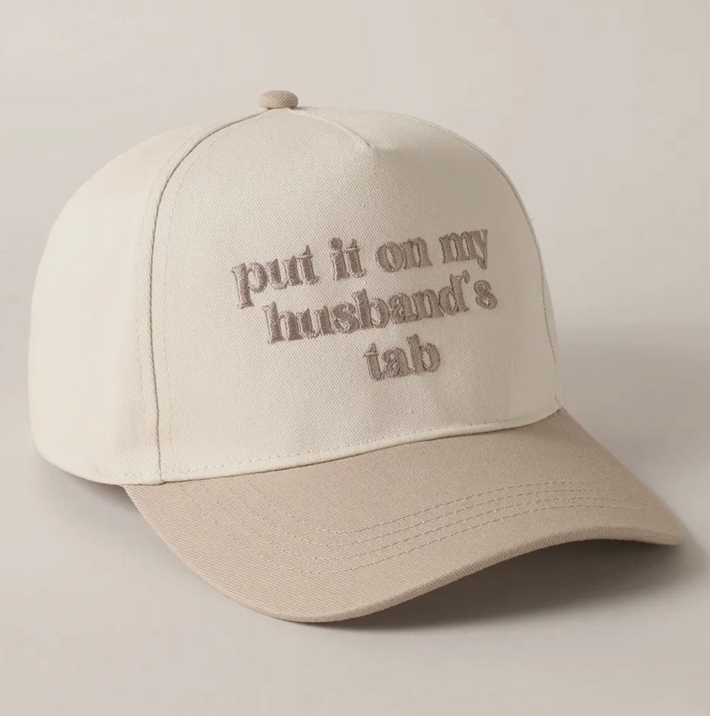Put It On My Husbands Tab Cap