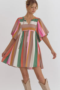 Vertical Stripe Dress