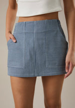Stripe Mini Skirt