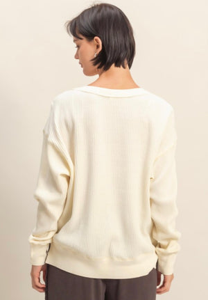 Waffle Mineral Wash Top