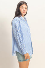Striped Poplin Shirt