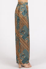 Satin Paisley Pants