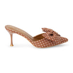 Goldie Polka Dot Heeled Mule