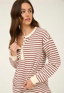 Striped Henley Top