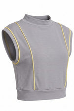 Linear Cap Sleeve Top