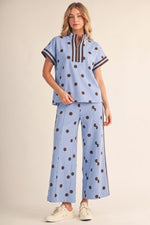Peri Polka-Dot Top