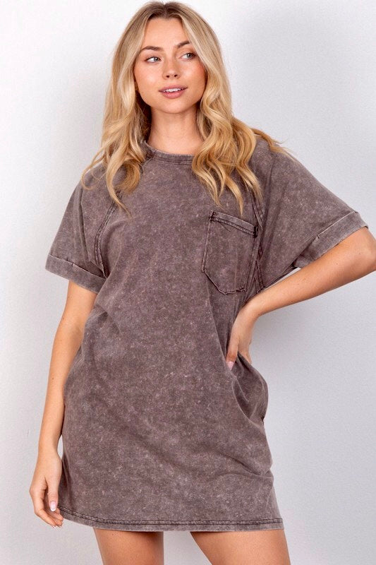 Washed Tee Dress