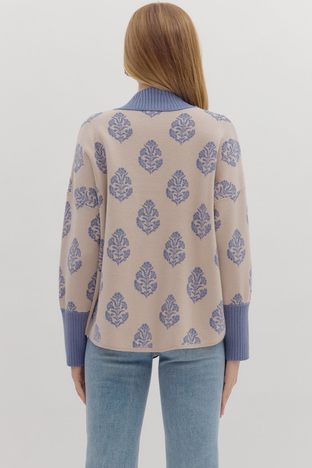 Botanical Print Sweater
