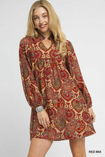 Boho Paisley Dress
