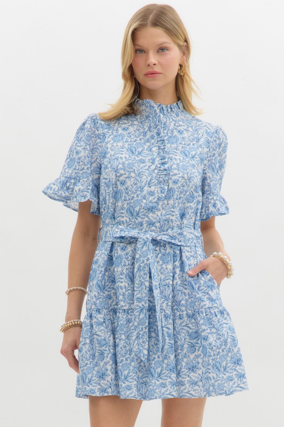 Floral Ruffles Dress