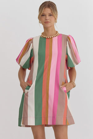 Vertical Stripe Dress