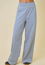 Striped Fold Over Sweatpants