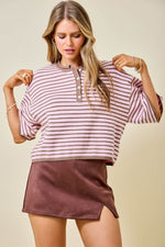 Striped Henley Sweater