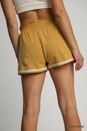 Lace Appliqué Shorts