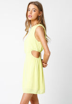 Lime Cutout Dress