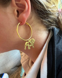 Gold Bulldog Hoop